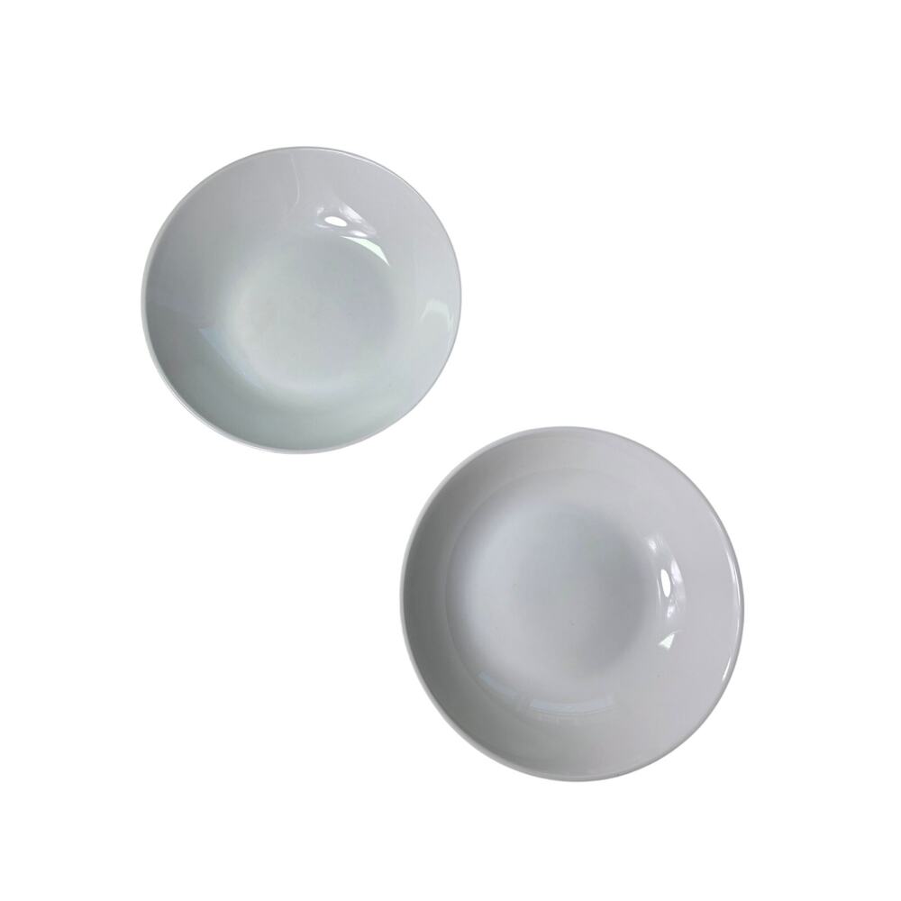 Set of 2 DENMARK Tools for Cooks All White Chef 8" Soup Cereal Bowls